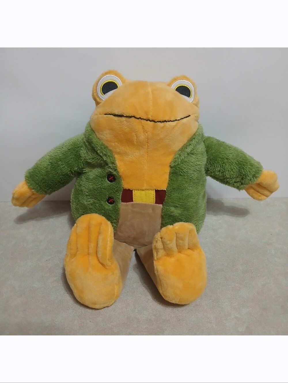 Kohl's Cares Frog and Toad 11" Plush Stuffed Animal Green Jacket Yellow Toy